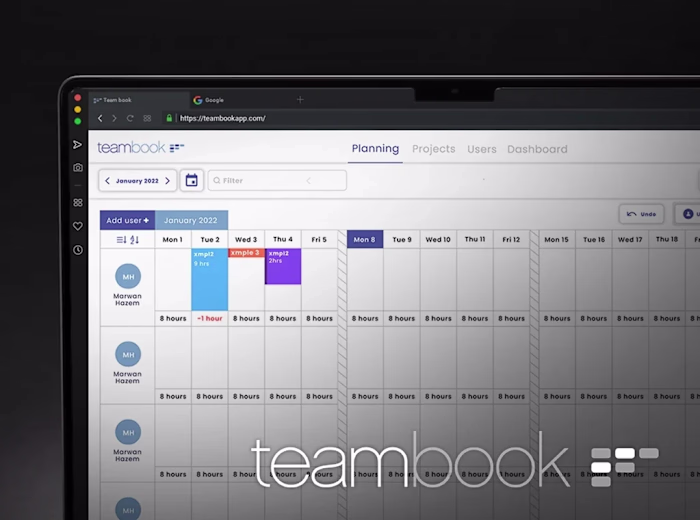 Teambook SAAS - Website Design