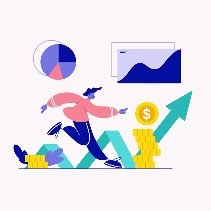 Flat illustration for business