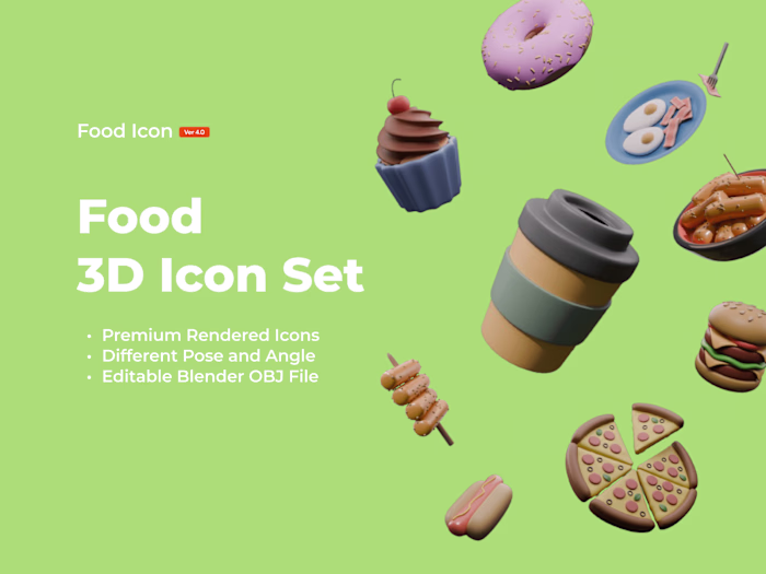 🍕Icon Set for Food Delivery App