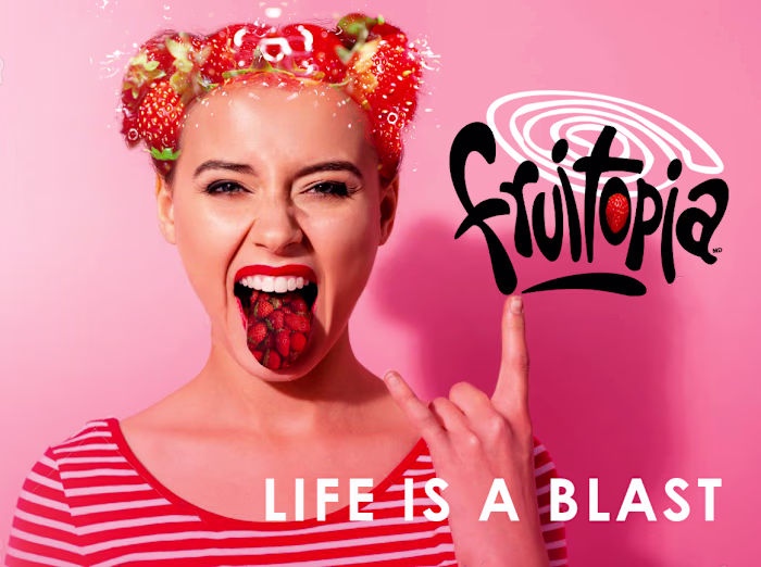 Fruitopia - 'Life Is A Blast' VisuaI Design Ad Campaign