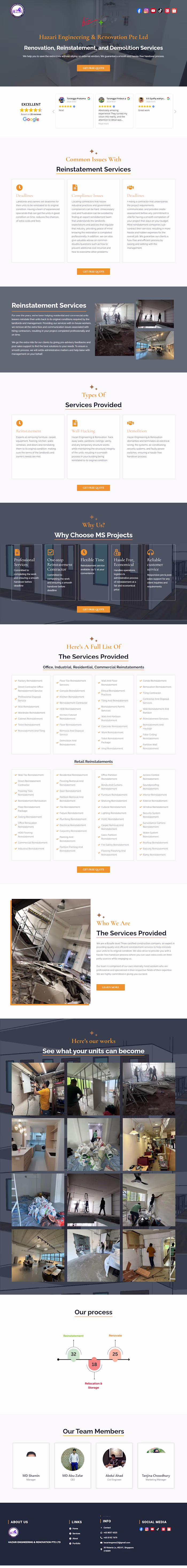 One-Page WordPress Business Website