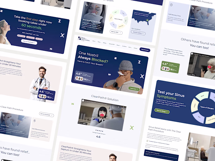  Website Redesign, Clinic Website with Webflow