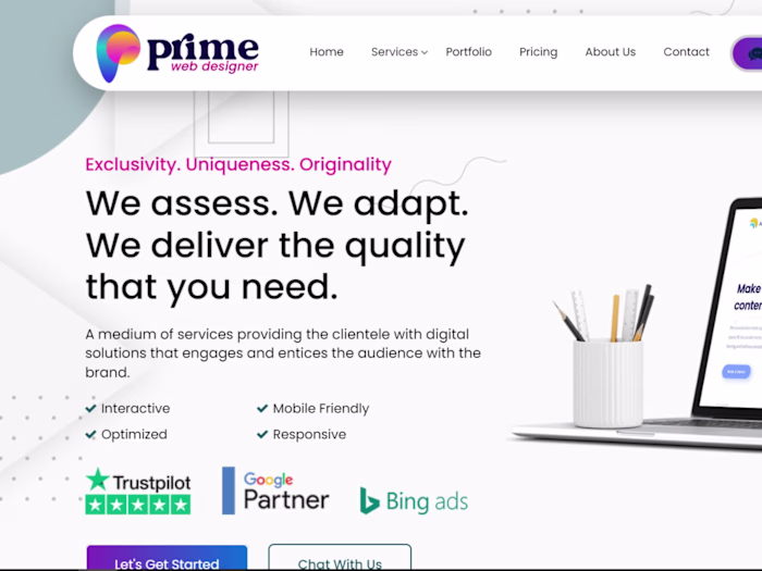 Prime Web Designer: Brand Development