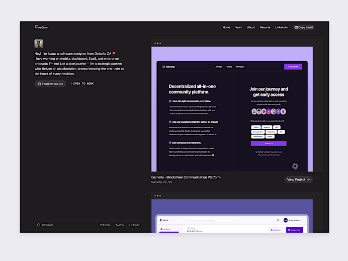 Femola Portfolio - Figma to Framer Development