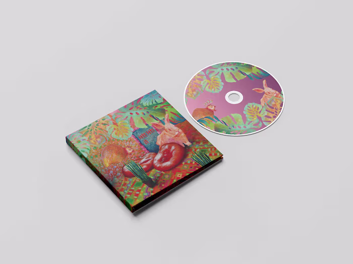 Album "Guinea Fowl and the Easter Bunny" The Pink Roses 