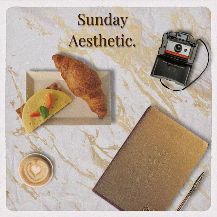 Elegant Flat lay aesthetic