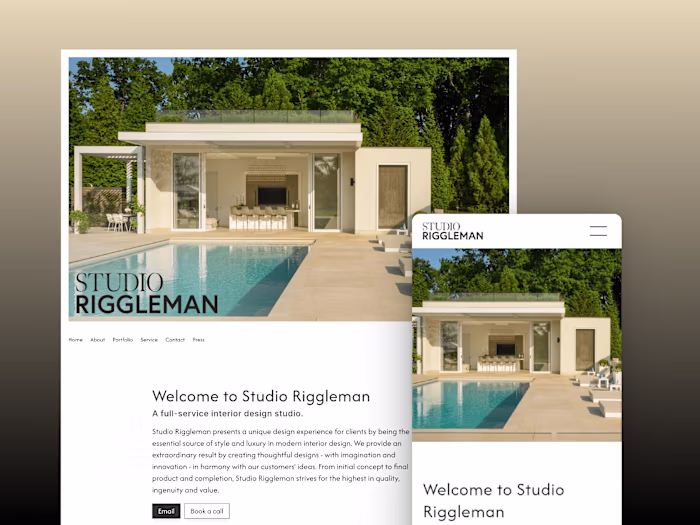 Home page redesign (example)