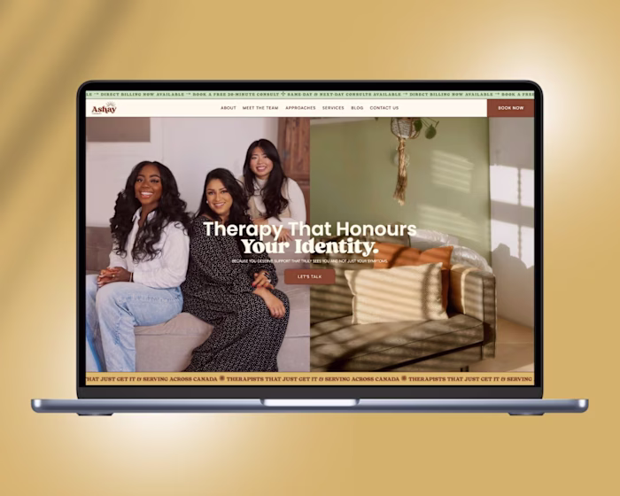 Showit website design for Ashay Theraphy