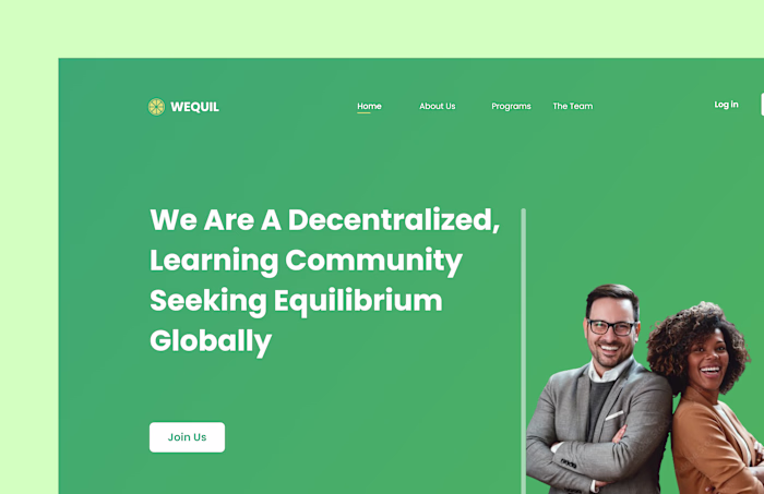 UI/UX Design For Wequill Learning Community.