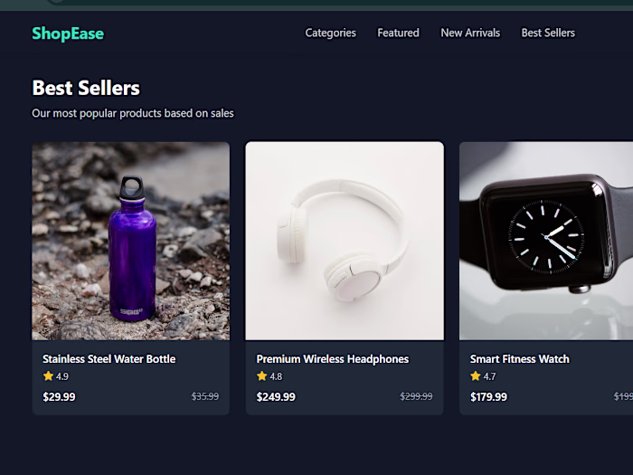 ShopEase - Headless Commerce Frontend