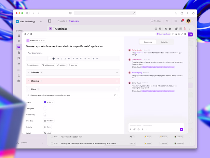 Web app for Streamlining Team Collaboration, Communication & HR