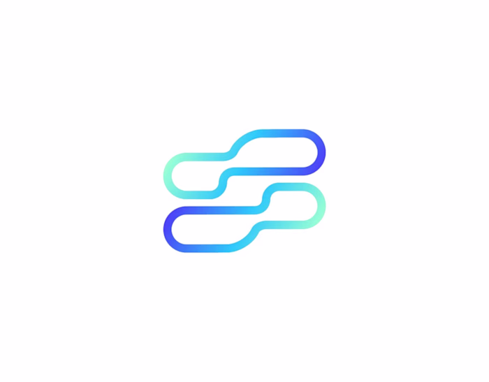 Unused Logo Concept Initial Letter S + Data Flow