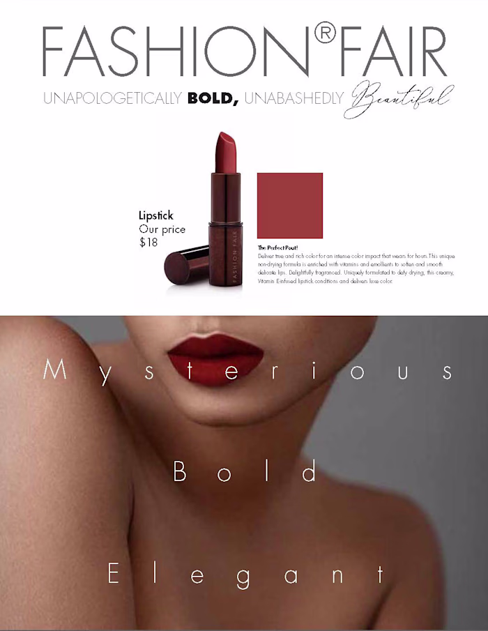 Fashion Fair Lipstick Campaign