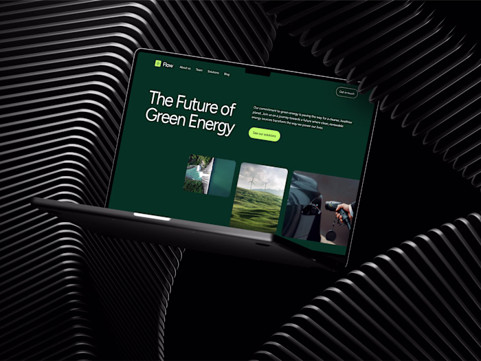 Flow energy Landing page