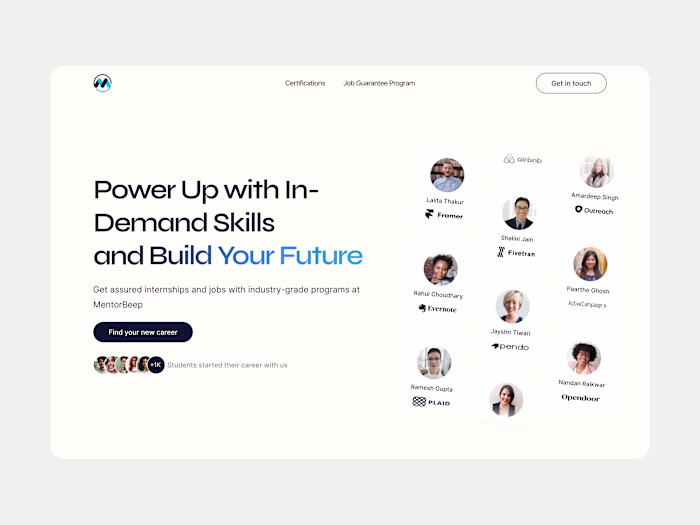 Upschool Website Design - Framer