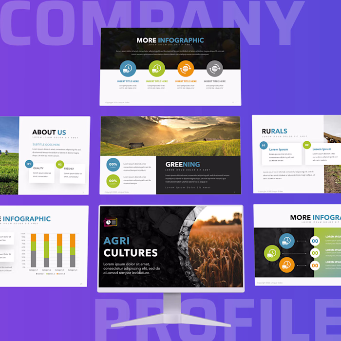 Presentation Design, Pitch Deck Design, Brochure Design