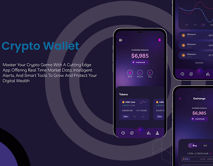 Crypto Wallet | Fintech Mobile App design