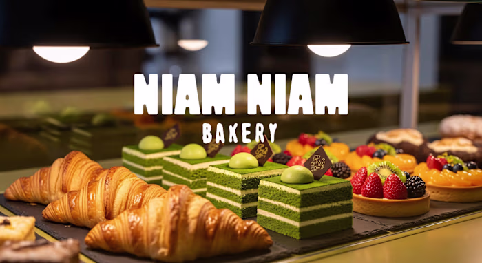 NIAM NIAM Bakery Logo Design