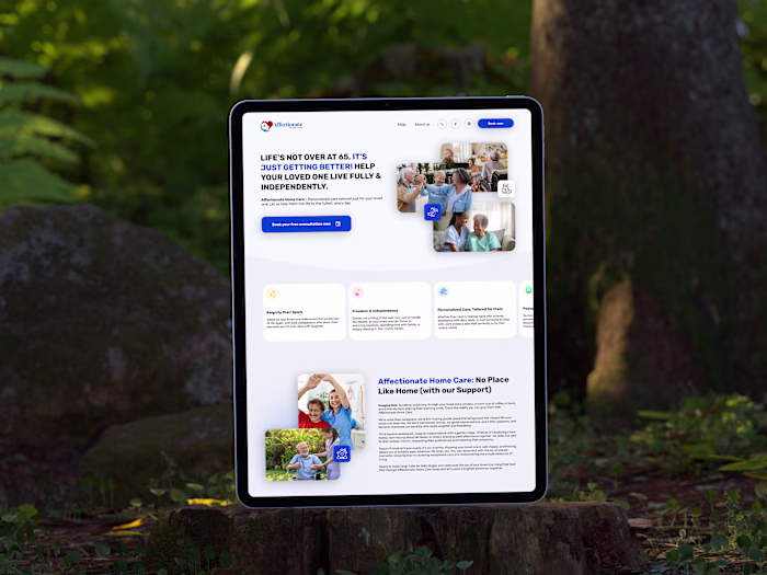 Affectionate Home Care Website Design