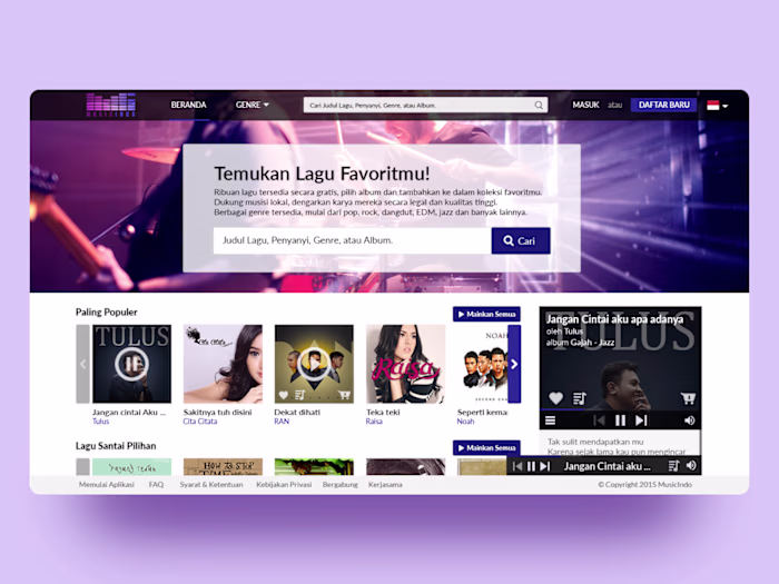 2015 - Music Streaming Service