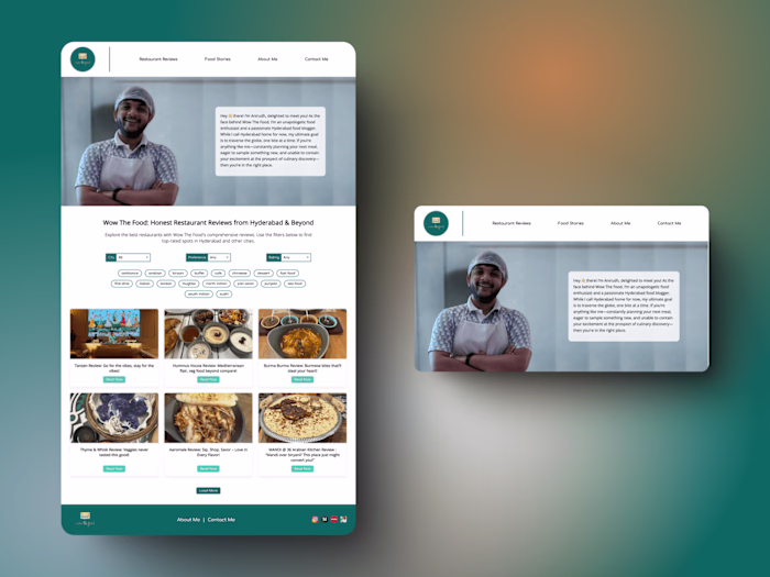 Wow The Food – Dynamic Food Blog & Restaurant Reviews Website