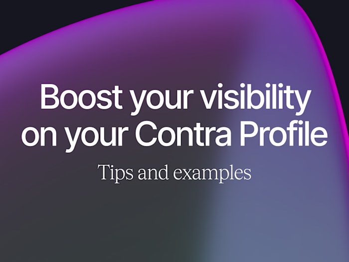 Boost your visibility on your Contra Profile