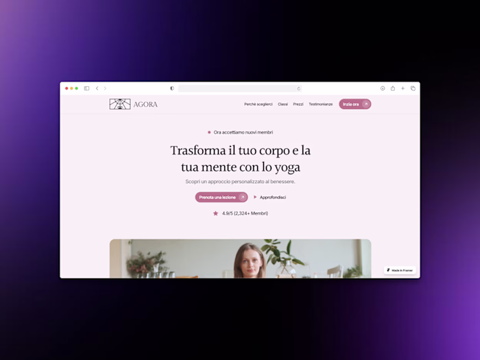 Website Design for Yoga & Wellness Platform
