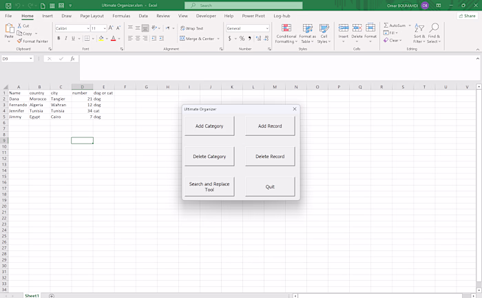 VBA Sheet Management App