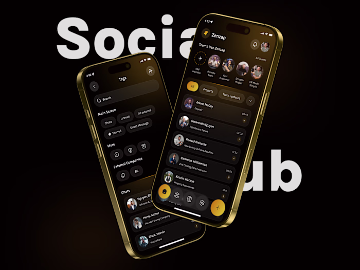 Online Communication App Design Exploration