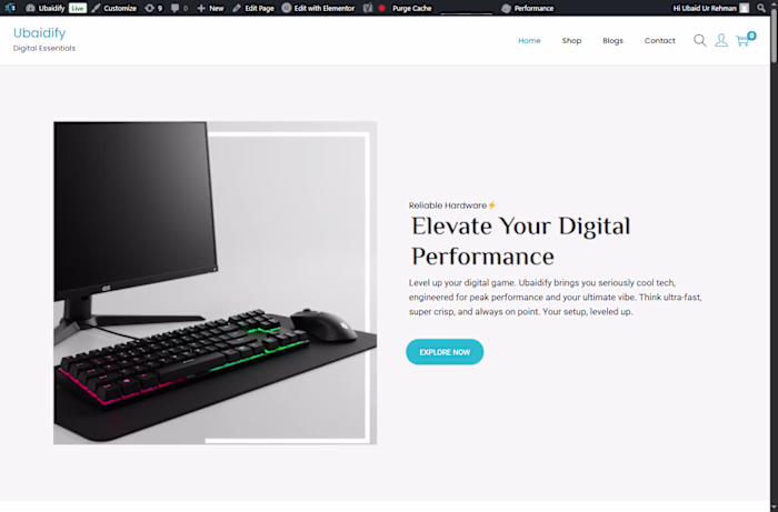 Responsive Tech Store Development