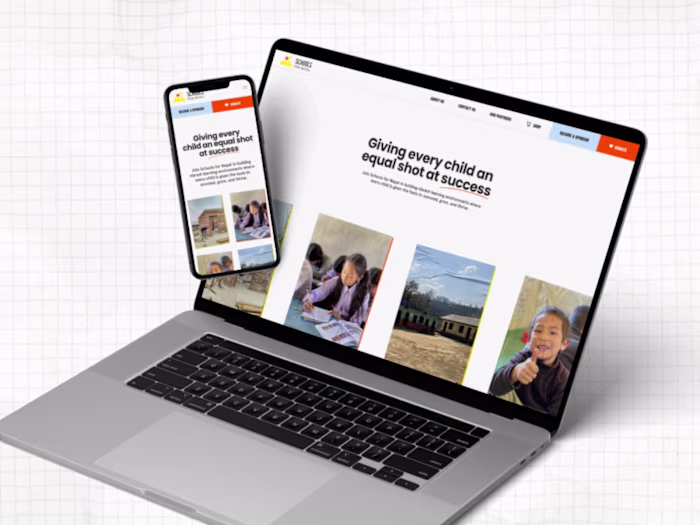 Website design for an inspiring NFP