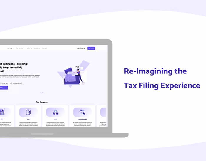 Income Tax return e-filing website design for India