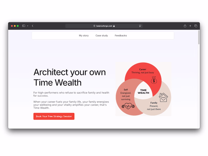 Coaching Landing page | Framer design and development
