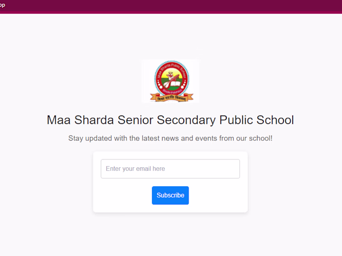 Email Newsletter Application