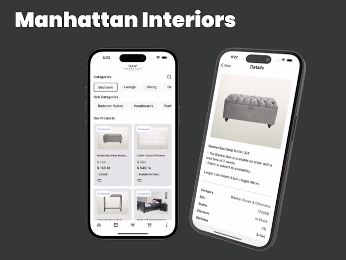 Manhatten Interiors | Mobile App Development