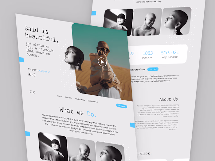 Alo - Non Profit Organization Landing Page / Website