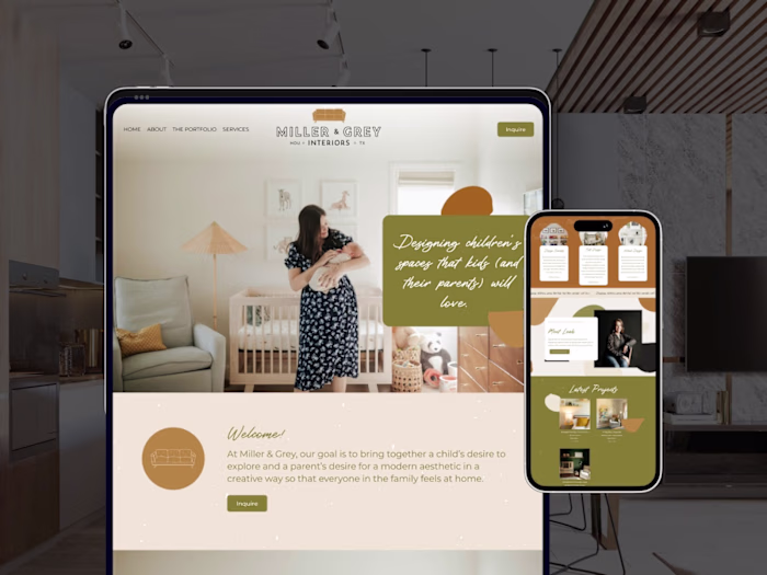 Miller and Grey - Squarespace Website