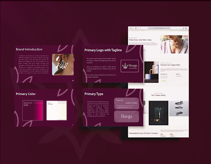 Huega | Wordpress Website | UI & Branding