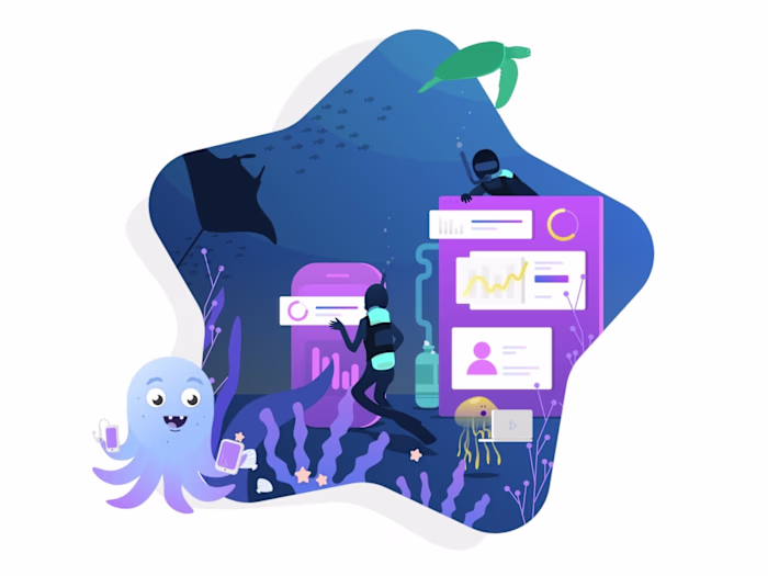 Concept hero Illustration for the Designway website