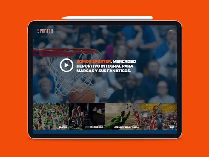 Website for a Sports Marketing Agency