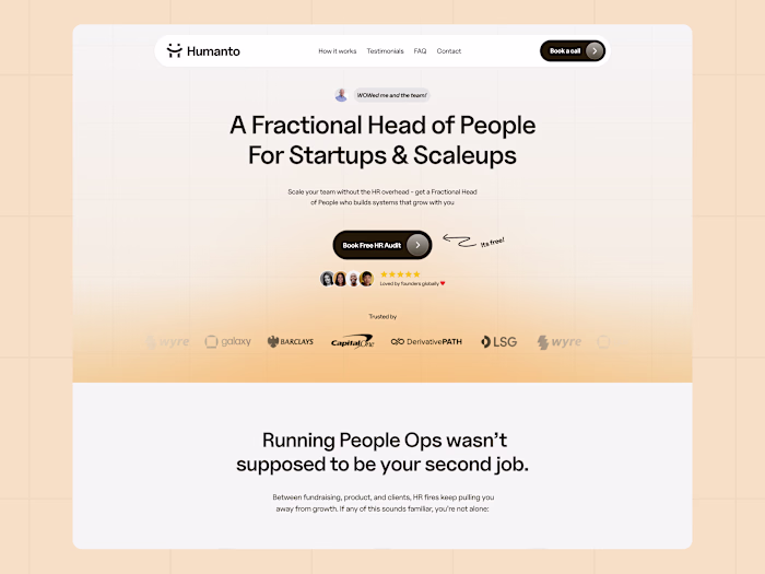 Humanto  Framer design & development