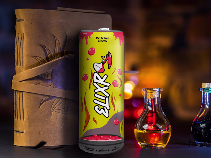 Elixr Energy Drink Brand Design