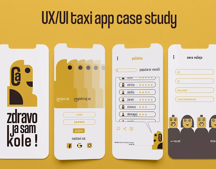 Call Kola - UI Taxi App Case Study