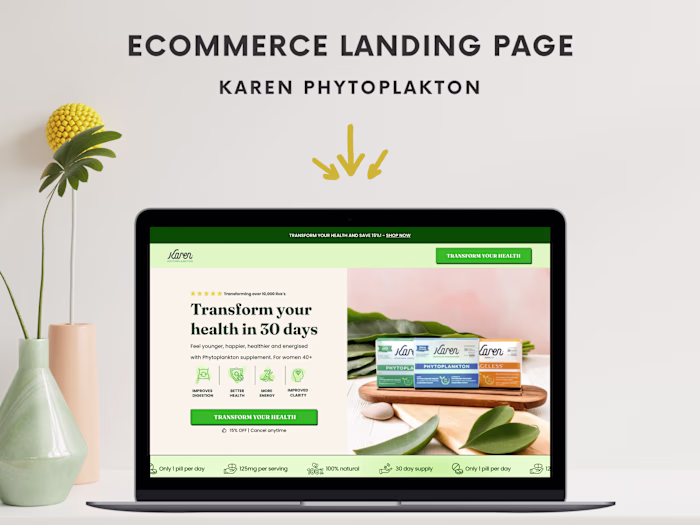 High CRO and converting  landing page 
