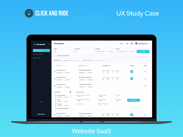Tram Booking Dashboard - Click n Ride