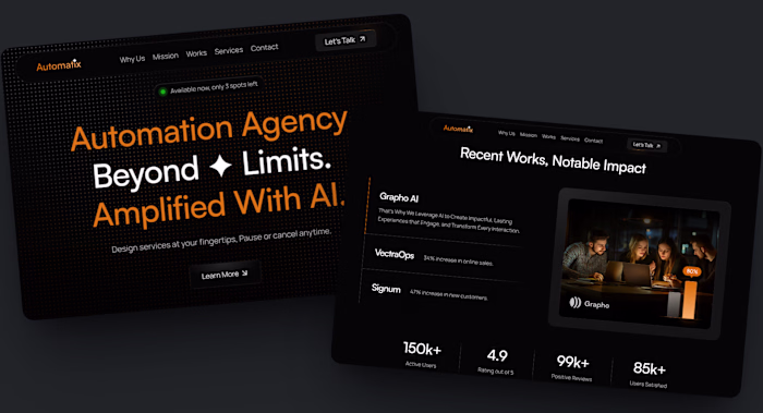 Responsive Website Design for Automatix