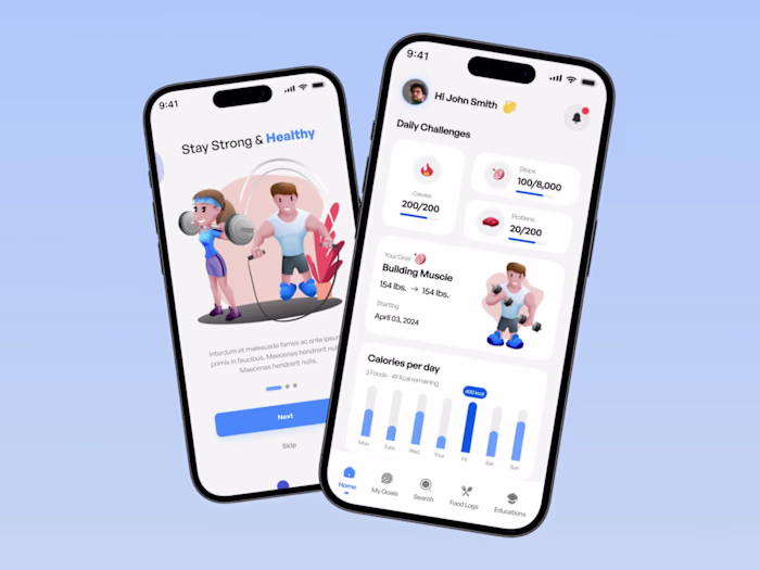 Fitness Tracker App Design