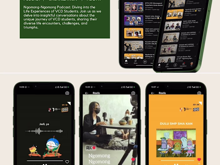 Podcast youtube and reels