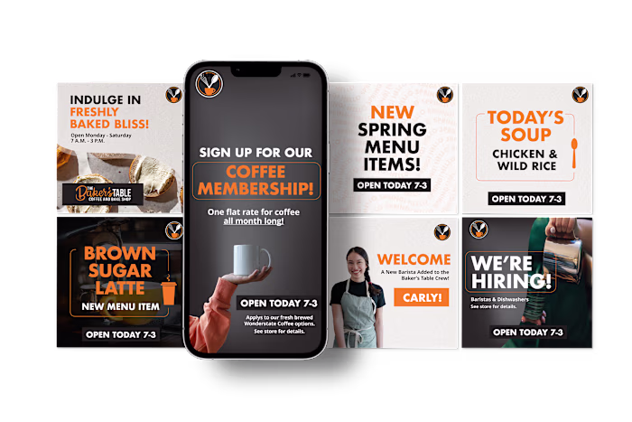 Digital Menus, Google Ads and Social Media - The Bakers Table