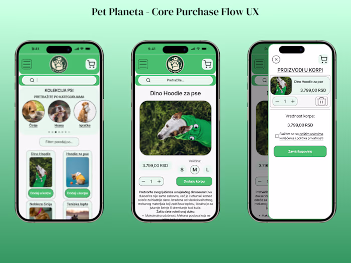 Designed the core mobile purchase
